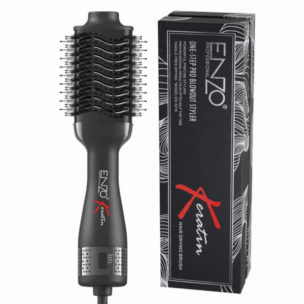 ENZO EN-6218 Hair Volumizer – Ionic 3-in-1 Styling Brush - Thumbnail 1